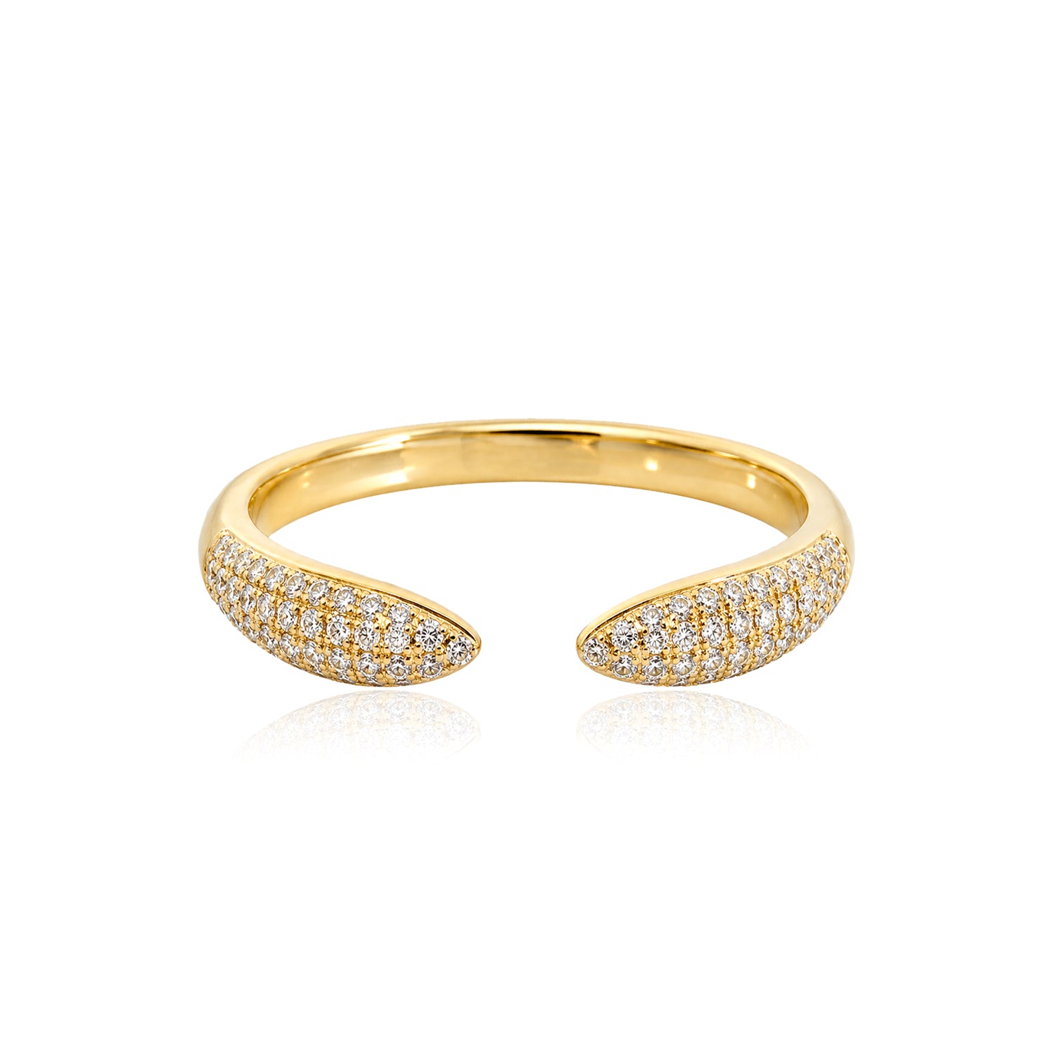 Pave Claw Ring