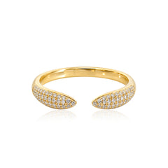 Pave Claw Ring