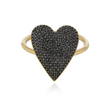 Load image into Gallery viewer, Large Diamond Heart Ring
