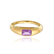 Load image into Gallery viewer, Emerald Cut Stone Dome Ring
