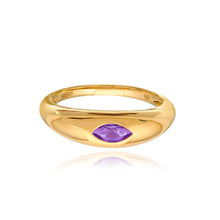 Load image into Gallery viewer, Marquise Stone Dome Ring
