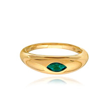 Load image into Gallery viewer, Marquise Stone Dome Ring
