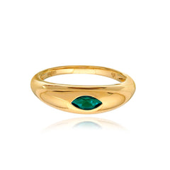 Marquise Stone Dome Ring