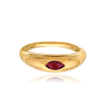 Load image into Gallery viewer, Marquise Stone Dome Ring
