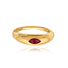Marquise Stone Dome Ring