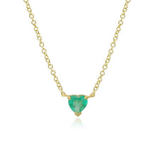 Load image into Gallery viewer, Small Gemstone Heart Necklace
