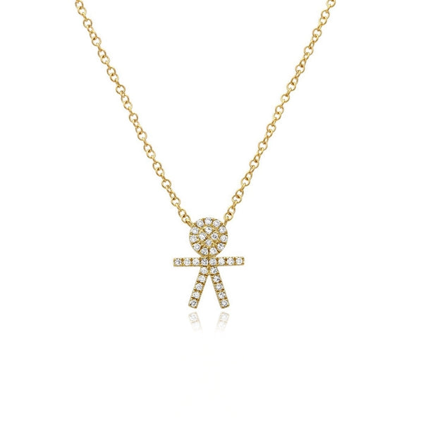 Boy Pave Necklace