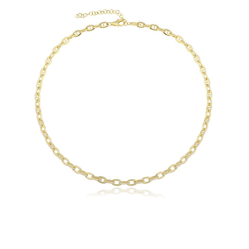 Diamond Link Chain Necklace