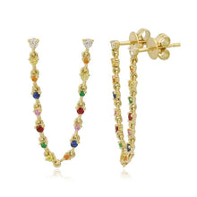 Load image into Gallery viewer, Rainbow Chain Earring
