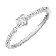 Petite Solitaire Bezel Diamond Eternity Ring