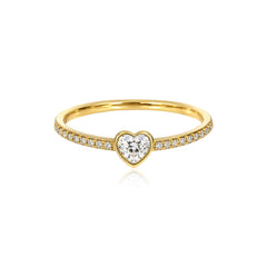 Petite Solitaire Bezel Diamond Eternity Ring