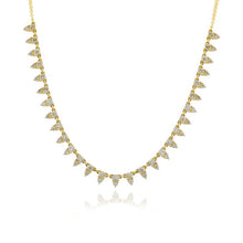 Load image into Gallery viewer, Illusion Diamond Spikes Necklace
