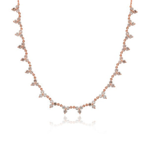 Trio Diamond Chain Necklace