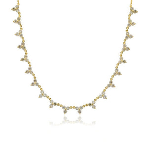 Trio Diamond Chain Necklace