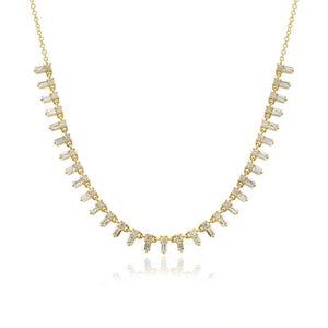 Baguette Diamond Chain Necklace