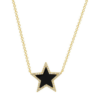 Stone Pave Star Necklace