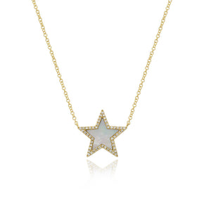 Stone Pave Star Necklace