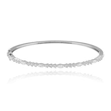 Load image into Gallery viewer, Three Prongs Diamond Marquise Bangle
