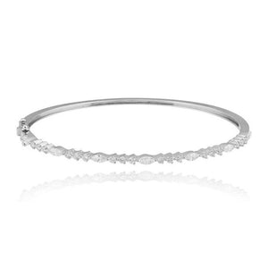 Three Prongs Diamond Marquise Bangle