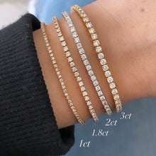 Load image into Gallery viewer, Thin Classic Diamond Tennis Bracelet
