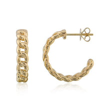 Load image into Gallery viewer, Gold Cuban Hoops
