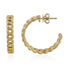 Load image into Gallery viewer, Gold Cuban Hoops

