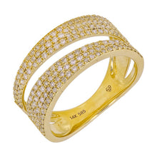 Load image into Gallery viewer, Thick Pave Cutout Ring
