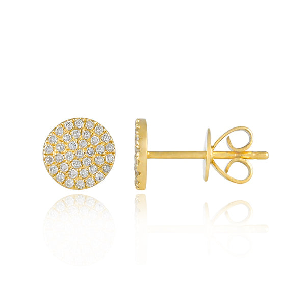 Circle Pave Earrings