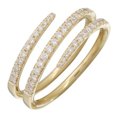 Swirl Diamond Pave Ring