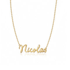 Cutout Name Chain Necklace