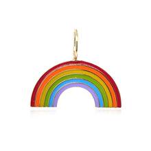 Load image into Gallery viewer, Large Enamel Rainbow Charm

