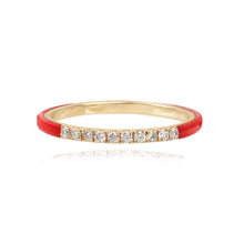 Load image into Gallery viewer, Pave and Enamel Ring
