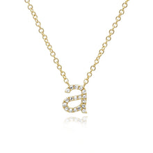 Load image into Gallery viewer, Lowercase Pave Initial Necklace
