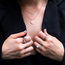 Load image into Gallery viewer, Lowercase Pave Initial Necklace

