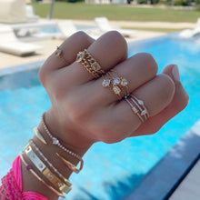Load image into Gallery viewer, Cuban Bezel Diamond Ring
