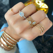 Load image into Gallery viewer, Cuban Bezel Diamond Ring
