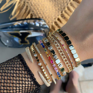 rainbow tennis bracelet