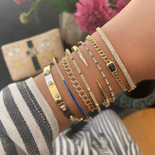 Load image into Gallery viewer, Bezel Gemstone Cuban Bracelet
