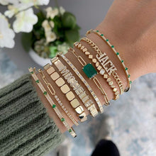 Load image into Gallery viewer, Pave Name Flat Cuban Bracelet
