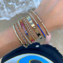 Load image into Gallery viewer, Multi Shape Diamond Clip On Bangle
