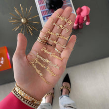 Load image into Gallery viewer, Two Gold Names and Charm Necklace
