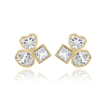 Load image into Gallery viewer, Three Medium Multi Shape Diamond Earring
