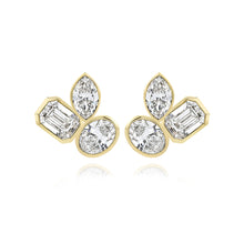 Load image into Gallery viewer, Three Medium Multi Shape Diamond Earring
