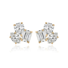 Load image into Gallery viewer, Three Medium Multi Shape Diamond Earring
