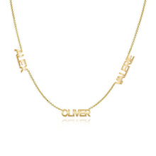 Load image into Gallery viewer, Cutout Gold Names Necklace
