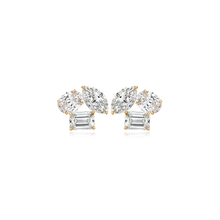 Load image into Gallery viewer, Three Mini Multi Shape Diamond Earring (Single)
