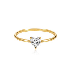 Petite Solitaire Diamond Ring