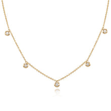 Load image into Gallery viewer, Five Bezel Dangling Necklace
