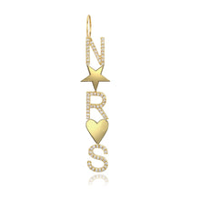 Load image into Gallery viewer, Gold Charms and Pave Initials Charm
