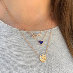 Script Love Necklace